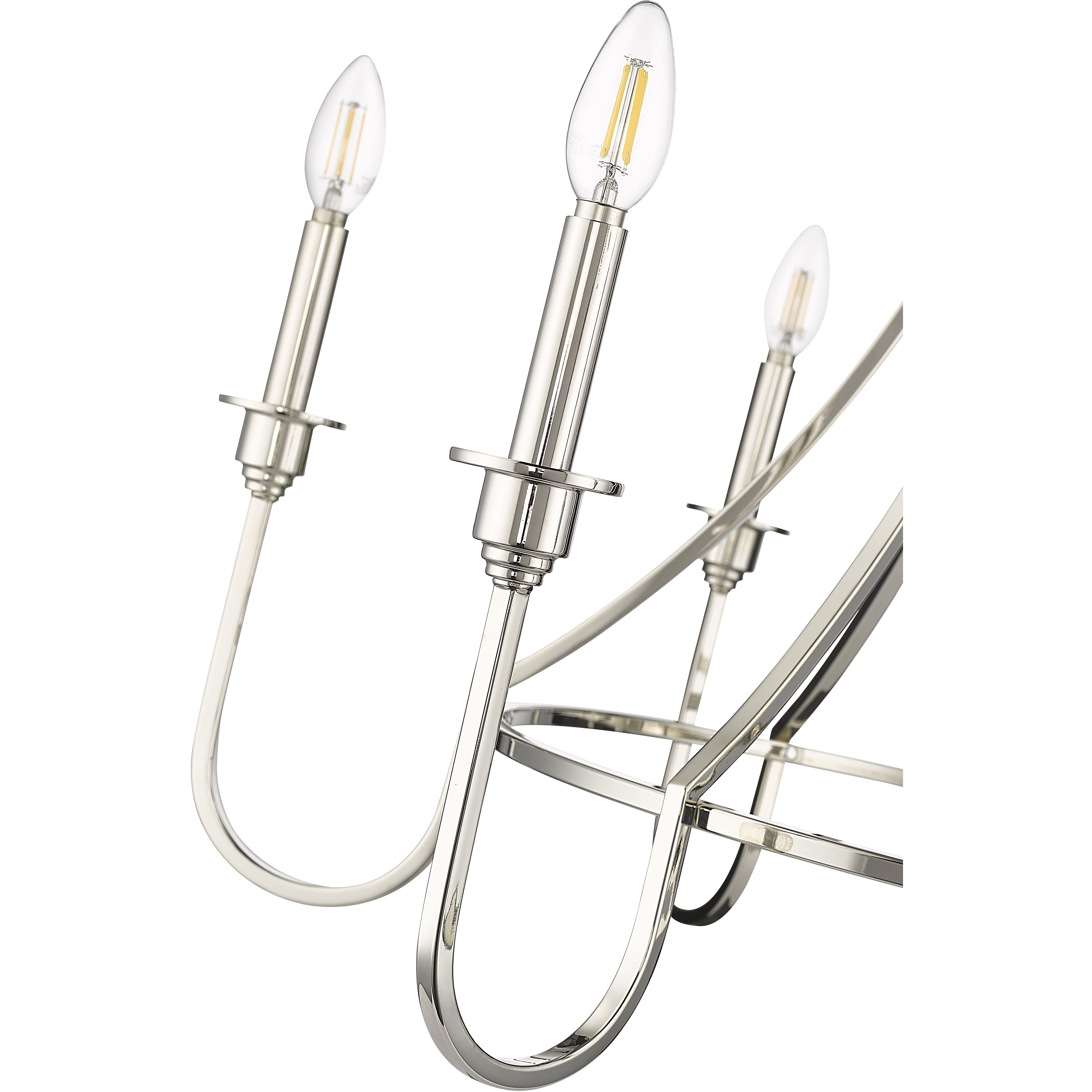 Artemis 6 Light 30 inch Polished Nickel Chandelier Ceiling Light